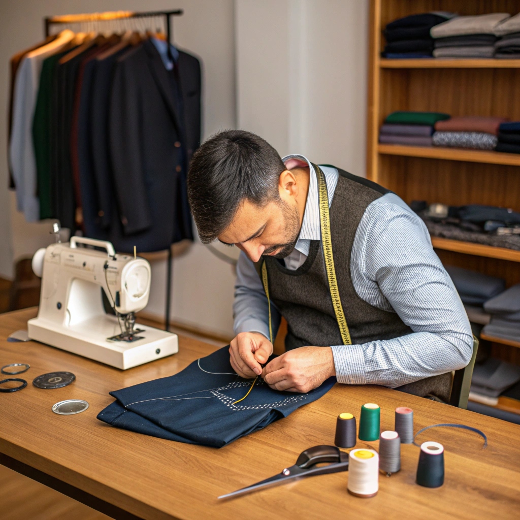 Fine wool fabric texture